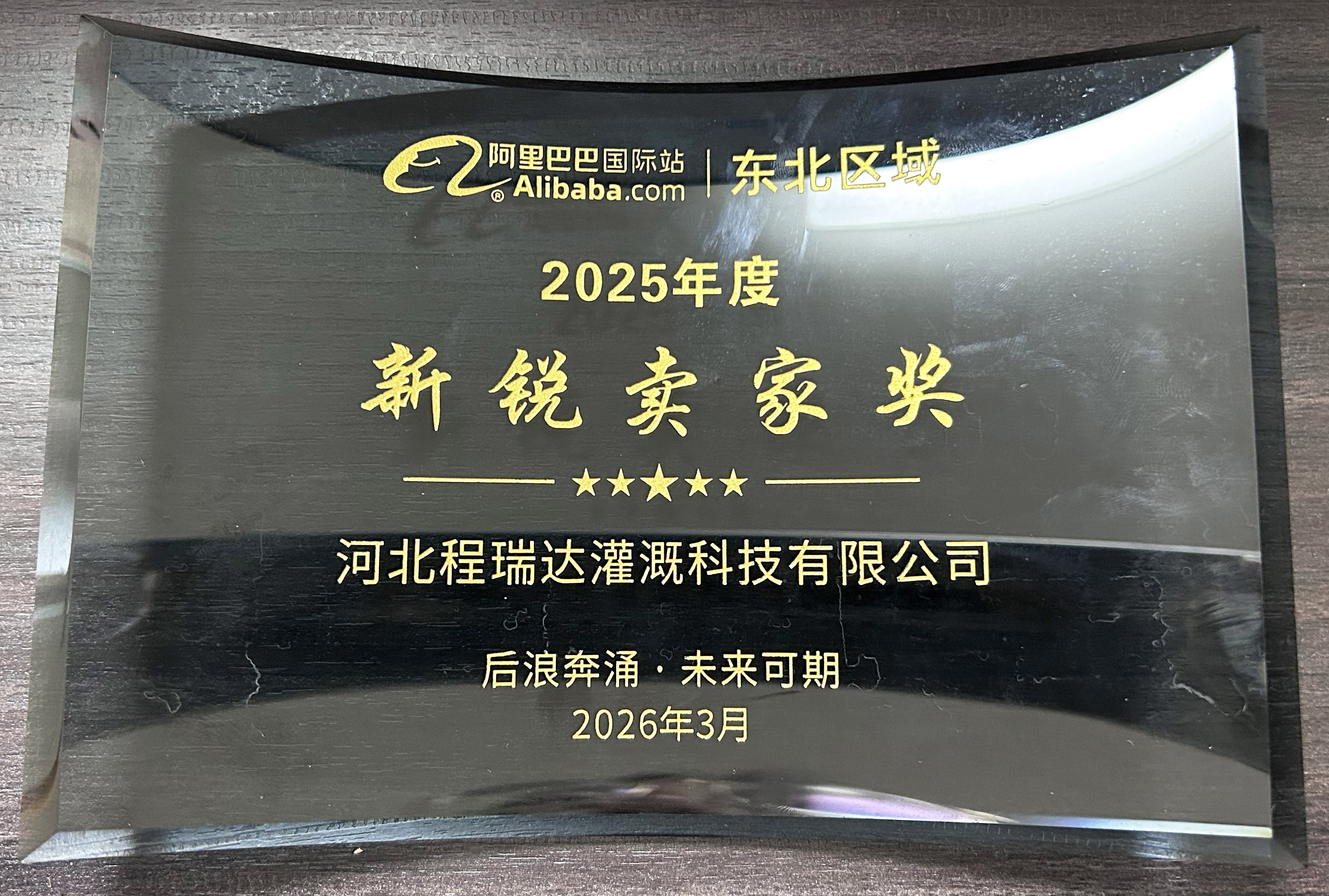 闵行程瑞达灌溉 | 荣获阿里国际站新锐卖家奖