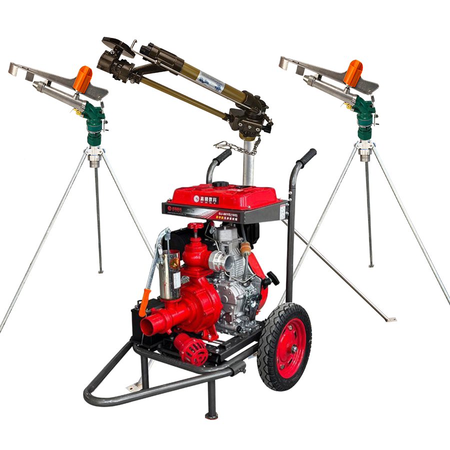 闵行一体式灌溉机组 全套喷枪水带配齐 抗旱浇地神器